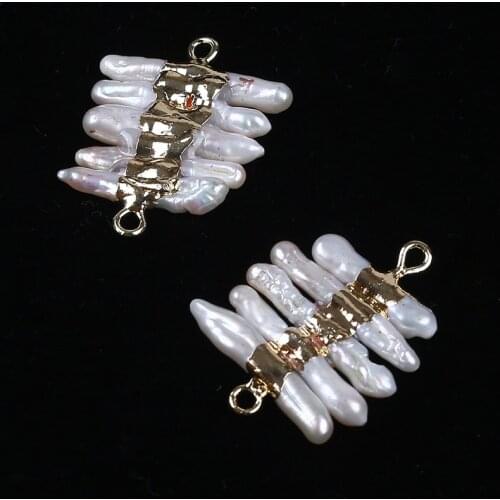 17*18mm Natural keshi shape edging freshwater Pearl