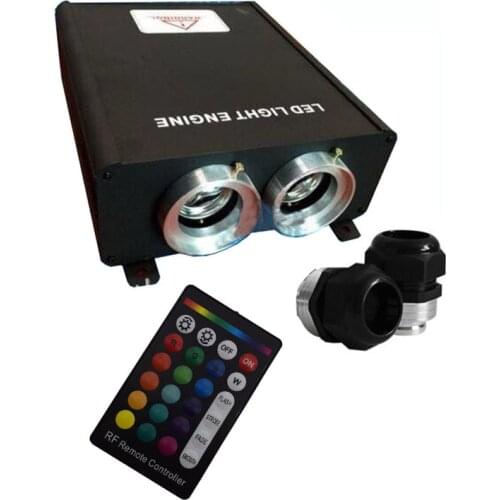 1X High brightness 90W RGB color LED optic fiber light engine with 24key IR remote controller express free shipping