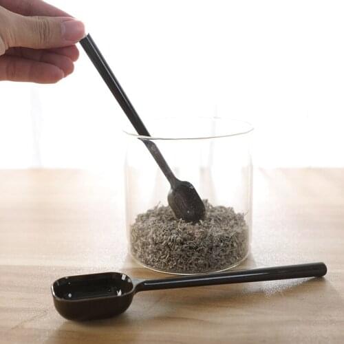 2PCS One Big And One Small Retro Long Handle Measuring Spoon Kitchen Salt Spoon Seasoning Spoon Baby Milk Powder Spoon