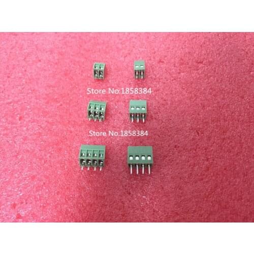 30pcs/lot 2 Poles+3 Poles+4 Poles/2 Pin 3 pin 4 pin 2.54mm PCB Universal Screw Terminal Block Connector