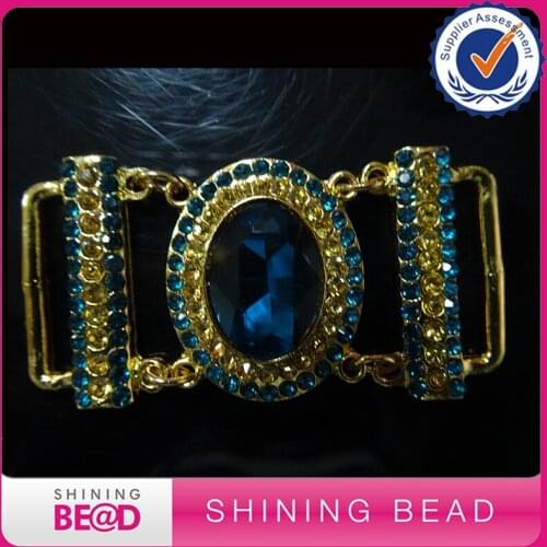 30pcs/lot Women DIY Crystal Rhinestone Bikini Swimwear Accessories Connector Buckle GOLD