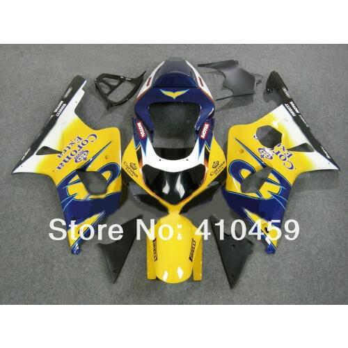 Brand new Fairing kits for SUZUKI GSXR1000 GSX-R1000 GSXR 1000 K2 00 01 02 2000 2001 2002 yellow blue ABS Fairings kit SP87