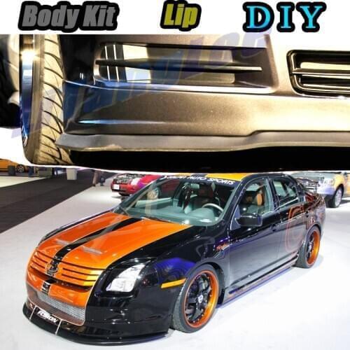 Car Bumper Lip Front Spoiler Skirt Deflector For Ford Fusion Tune Car Modified Body Kit VIP Hella Flush Lips