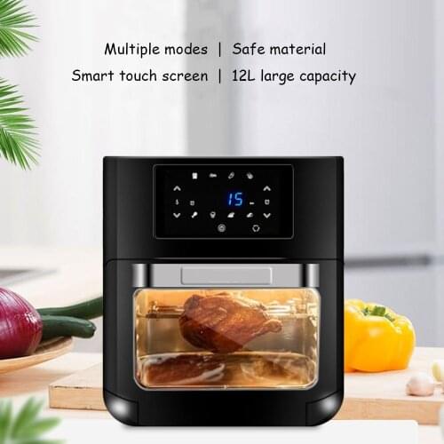 Free ship 12L 1500W Air Fryer Oven Toaster Rotisserie and Dehydrator With LED Digital Touchscreen 16-in-1 Countertop Oven K-J561