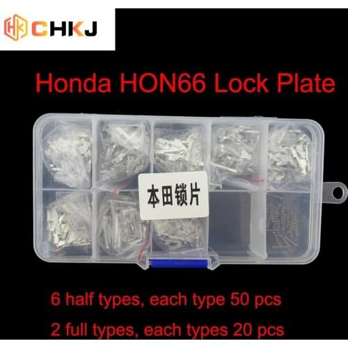 CHKJ 340PCS/Lot Car Lock Reed Plate For HONDA HON66 Auto Lock Repair Accessories Locksmith Supplies With 300PCS Half 40PCS Full