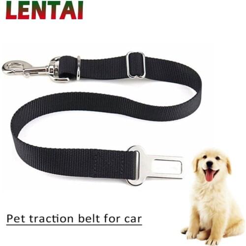 LENTAI For Audi a3 a4 b6 b8 a6 b7 c5 c6 a5 Mini cooper Mazda 3 6 cx-5 1PC Car Pet Seat Belt Adjustable Safety String for cat dog