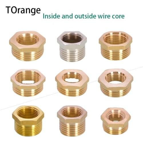 Copper reducer joint 3/4 IN to 1/2 IN fill core reducer adapter 1 inch to wire water pipe connection head 2pcs