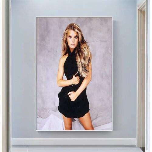 Silk Cloth Wall Poster Jessica Simpson Sexy Model Star Art Home Decoration Gift