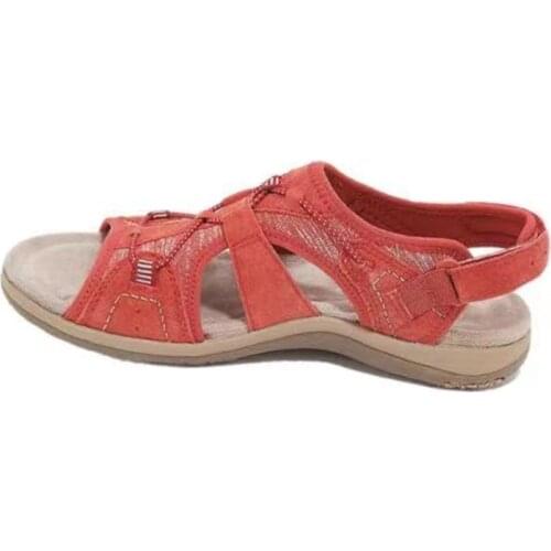 2021 New Womens Soft & Comfortable Sandals Mesh Upper Breathable Sandals Adjustable Cross-strap Design Sandalias Mujer