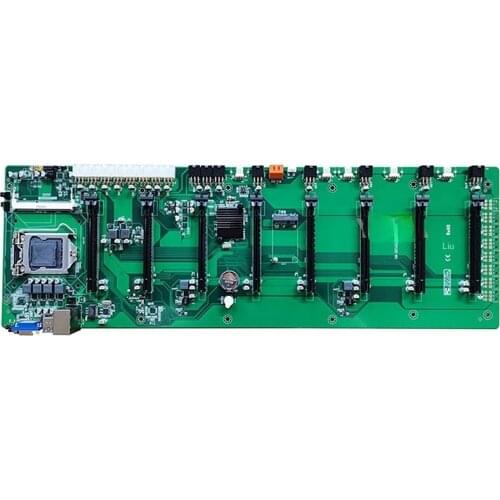 New Direct Plug 8 Card BTC Motherboard B85 Eight Card Multi Graphics Card Slot Hm65 B75 Large Spacing 12 Card 6 Card ETH Mine