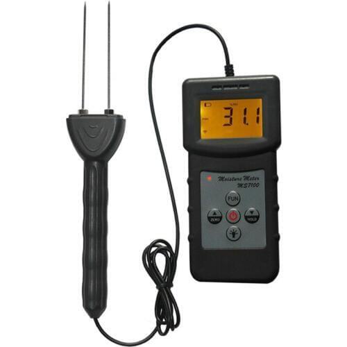 New Portable Digital Cotton Moisture Meter Seed-cotton Lint Moisture Tester for Pure cotton fabric MS7100C