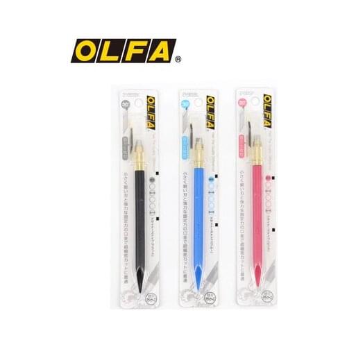 OLFA DIY Designer Art Knife with 30 Blades (AK-5) Art Knife w/ 5 Blades (AK-1/5B) Cushion Grip Knife (AK-4) KB-5/30B Curved