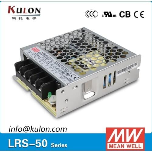 Original Meanwell LRS-50-5 50w 10A 5v MEAN WELL power supply LRS-50 Miniature size 1U low profile
