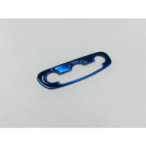 Fit For Opel Mokka Buick Encore Car Headlamps Switch Panel Cover Trim Blue Style Stainless Steel Car Accessories Styling 1Pcs