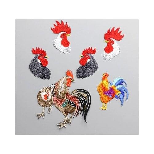 Cook 6pcs/set applique patches for clothing fabric patch sewing iron on fashion parches bordados embroidered patches