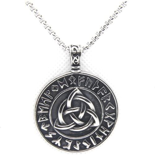 Support Dropship New Design Round Cool Pendant 316L Stainless Steel Fashion Jewelry Rock Pendant