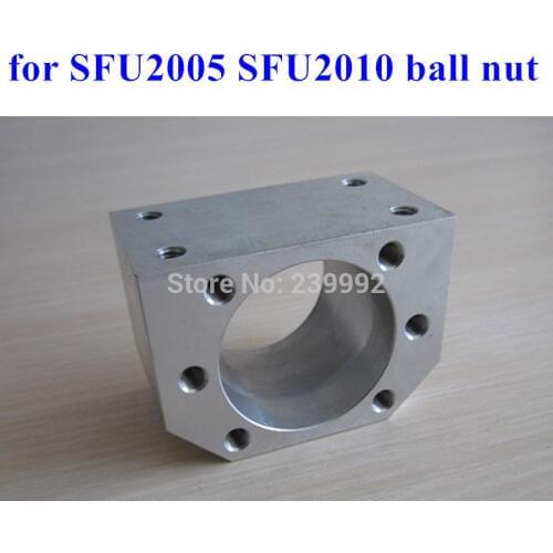 1pcs SFU2005 Ballscrew Nut Housing Aluminium Material for 2005 2010 ball nut housing Bracket Holder CNC Parts