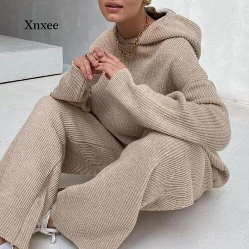 Sports 2 Pieces Set Solid Casual Sweatshirts Trousers Suit Women Tracksuit Pullover Hoodies Suit 2020 Home Sweatpants Outfits