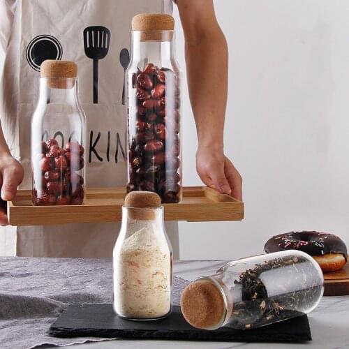 Ball Lid glass jar kitchen bottles storage tank sealed tea cans cereals transparent storage jars coffee beans contains