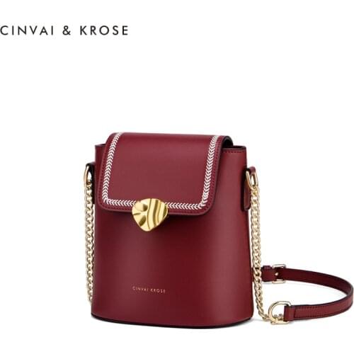 Bucket Genuine Leather Shoulder Bag Womens Luxury Handbags Fashion Crossbody Bags for Women Female Totes Bag