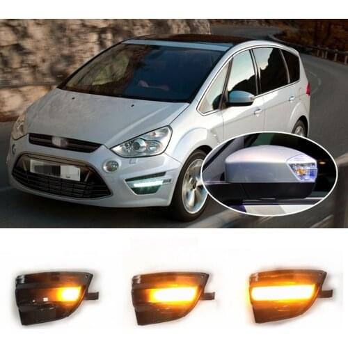 Fit for Ford S-Max WA6 06-14 Kuga MKI 08-12 C-Max MKII Galaxy WA6 06-15 Dynamic Blinker Indicator Mirror Turn Light Signal