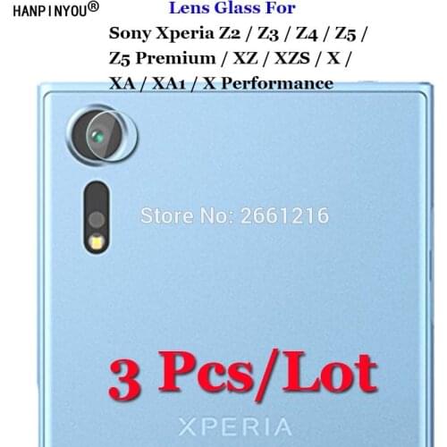 3Pcs For Sony Xperia XZ XZS XA1 X Performance XA Z2 Z3 Z4 Z5 Premium Ultra Clear Soft Fiber Tempered Glass Back Camera Lens Film