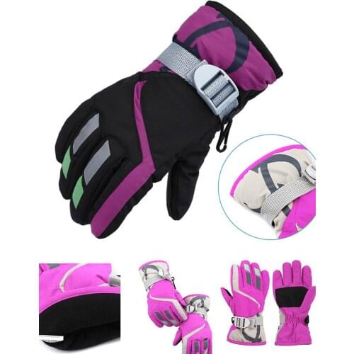 1PC bicycle gloves breathable Child Winter Warm Windproof Snow Snowboard Ski Sports Gloves Suitable for skiing outdoor sports