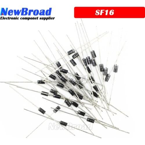 100pcs Rectifier Diode 1A 400V DO-41 SF16