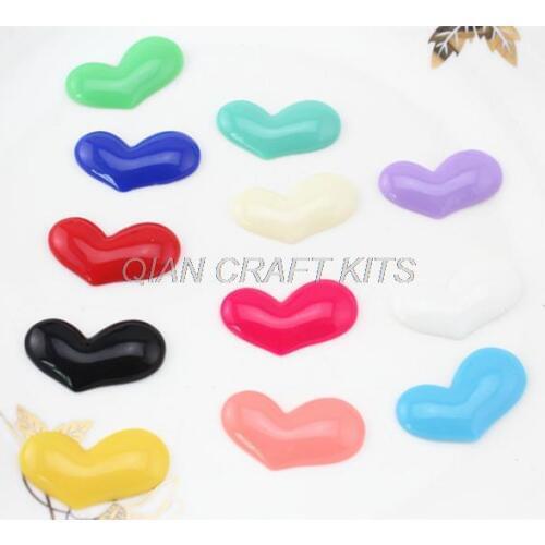 150pcs shiny resin mixed lovely heart gem Cabochons Cell phone decor, hair clips,headband embellishment, DIY jewelry irregular
