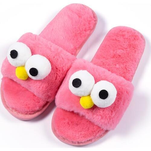 2018 Boys Girles Slippers Winter Warm Cotton Plush Slipper Children Cute Cartoon Shoes Indoor Shoes Soft Cartoon Slipper Unisex