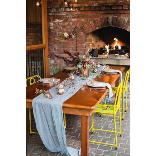 70inch boho Gauze table Runner wedding Decoration Event centerpiece runner birthday party Cheese cloth reception decor Cotton