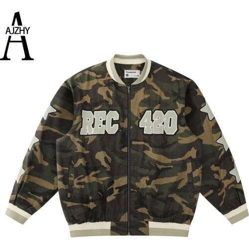 AJZHY Mens Camouflage Jackets