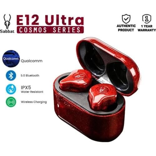 Sabbat E12 Ultra Cosmos Series APTX Qualcomm Bluetooth True Wireless Earphones TWS with Freebies