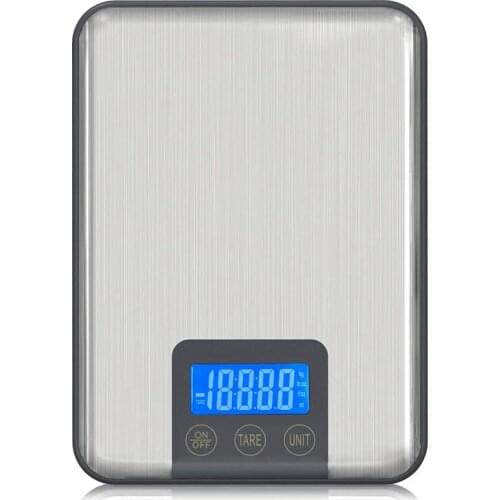 Digital Scale Professional Electronic Scale 10KG, Stainless Steel Kitchen Scale, Press the Waterproof Baking Scale