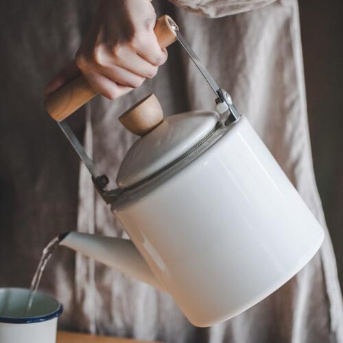 Japanese style enamel kettle dinerware teapot kitchen tools whistling kettle samovar electric kettle tetera kungfu tea pots 2.4L