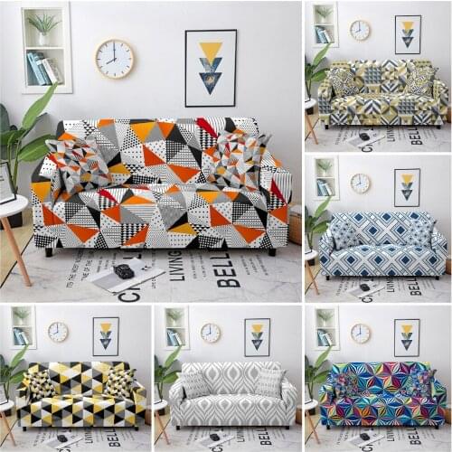 Elastic Geometric Sofa Cover Stretch Anti-dust Sofa Slipcovers For Living Room Sectional Corner Couch Cover Furniture Protector