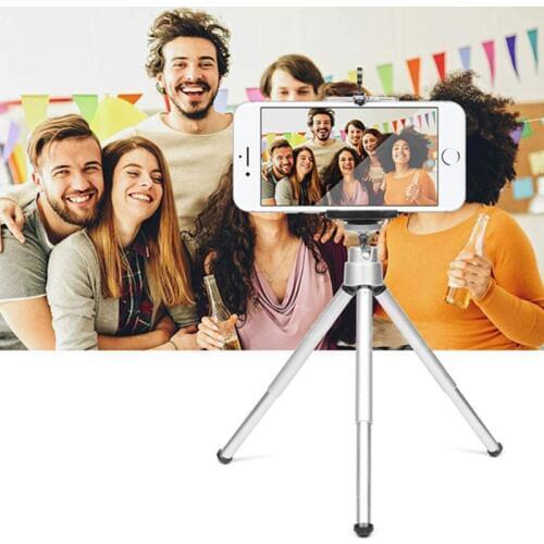 Flexible Mini Tripod With Bluetooth Remote Control For iPhone Lightweight Mini camera Tripod Rotatable Monopod With Phone Clip