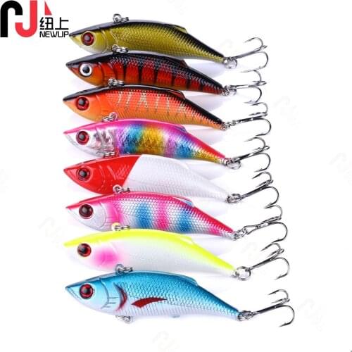 NEWUP 8cm/11.8g Artificial Fishing Bait slow Sinking Wobbler Ratlins Pike Carp Bass Vib Winter Fishing Tackle