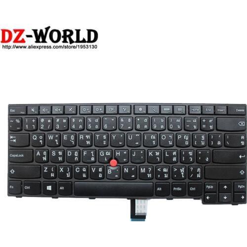 New Original for Lenovo Thinkpad E450 E450C E455 E460 E465 Keyboard Teclado TH Thai Layout 04X6135 04X6175 SN20E66135