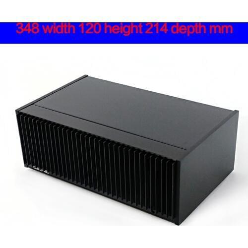KYYSLB Amplifier Chassis Box House DIY Enclosure with Cooling Holes with Screws Feet Sockets Switches Amplifier Case Shell