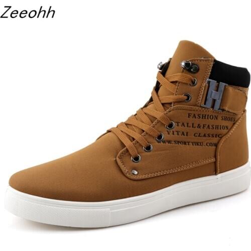 Fashion Man Shoes High Top Sneakers Men Lace Up Breathable Trainers Retro High Quality Flat Footwear zapatos de hombre