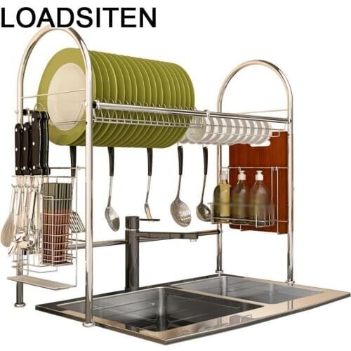 Almacenamiento Scolapiatti Kuchnia Cosas Cosina Organizador De Cozinha Stainless Steel Cocina Mutfak Rack Kitchen Organizer