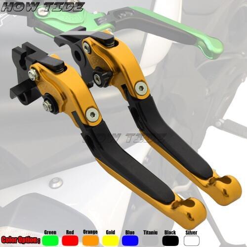 Logo(GSR) CNC Adjustable Folding Motorcycle Brake Clutch Levers For Suzuki GSR600 2006 2007 2008 2009 2010 2011