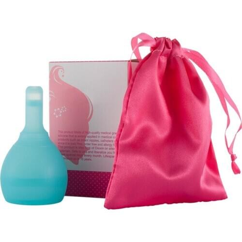 Medical Silicone Menstrual Cup with Drain Valves Menstrual Collector Super Soft Feminine Hygiene Period Cup Anti-side Leakage