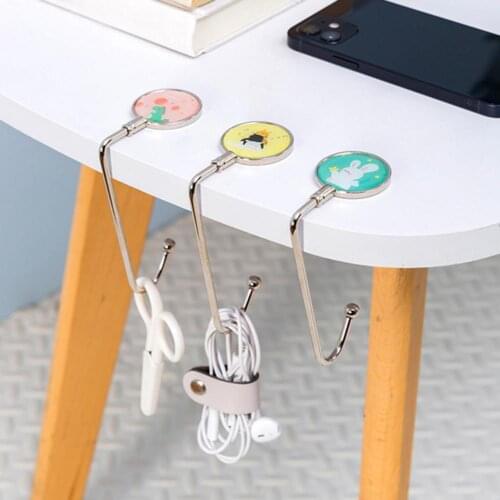 Metal Hook Foldable Good Load Capacity Stainless Steel Non-Slip School Bag Storage Hanging Corrosion Resistant Satchel Hooks