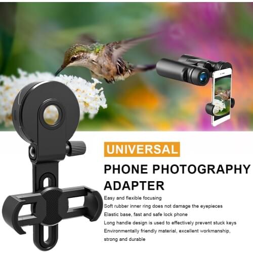 Upgrade Universal Cell Phone Photography Adapter for Binoculars Telescope Monocular Spotting Scope Microscope Accessories