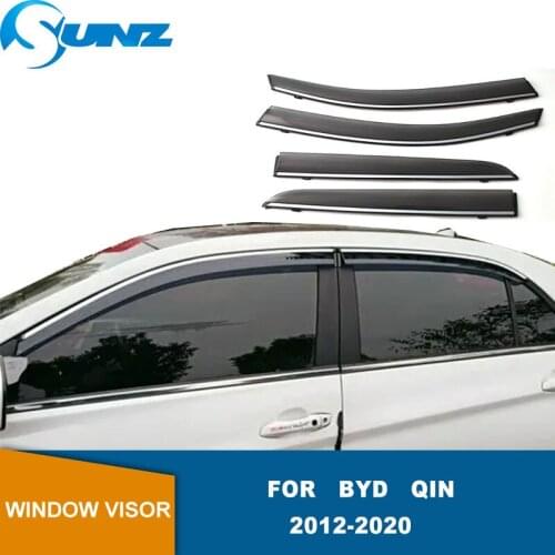 Window Visors For Byd Qin DM EV 100 2012 2013 2014 2015 2016 2017 2018 2019 2020 Door Protective Cover Rain Wind Guards SUNZ