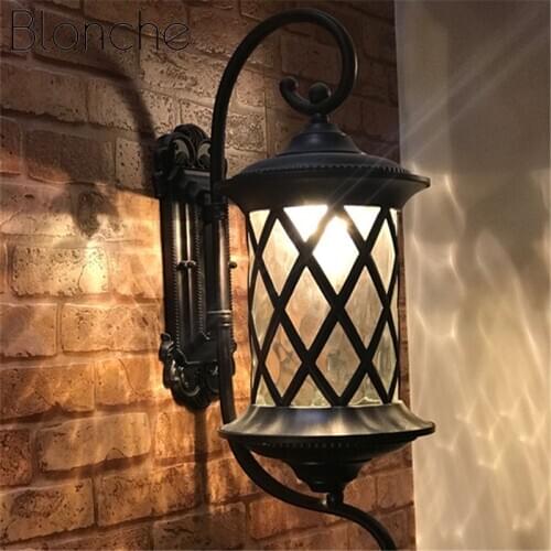 Outdoor Waterproof Wall Lamp Retro Industrial Wall Lights Sconces for Living Room Restaurant Wall Aisle Balcony Decor Fixtures