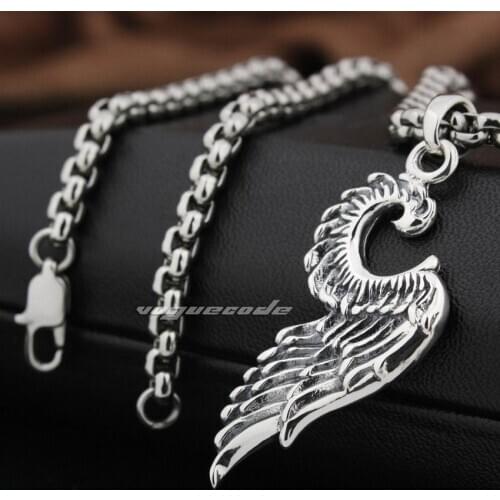 925 Sterling Silver Devil Wing Charms Pendant 8Q015
