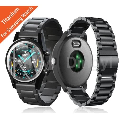 For Samsung Galaxy Watch 3 Titanium Strap 45mm / Galaxy Watch 46mm / Gear S3 Smartwatch Band Watchband Metal Bracelet